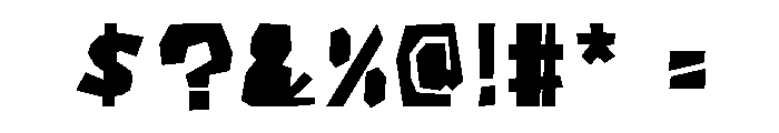 KINPOF Font OTHER CHARS