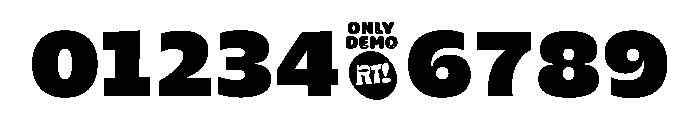 Kiara Demo Black Shadow Font OTHER CHARS