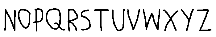 Kid Learning How To Wri Regular Font UPPERCASE