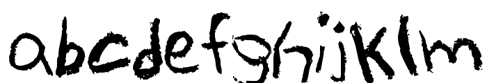 KidTYPE-CrayonA Font LOWERCASE