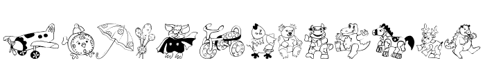 Kiddy Toys Font LOWERCASE