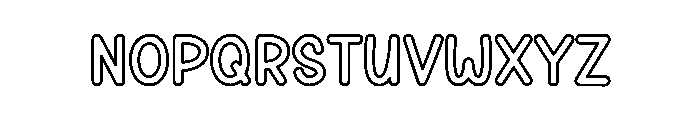 Kids Birthday Font UPPERCASE