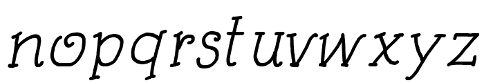 Kids Book Italic Font LOWERCASE