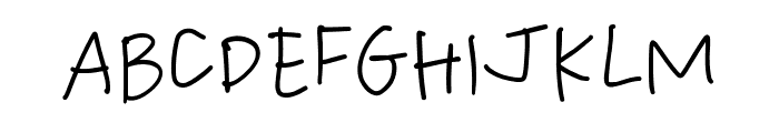 Kids Hand Font UPPERCASE