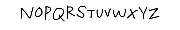 Kids Hand Font UPPERCASE