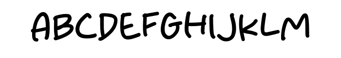 Kids Handmade Font UPPERCASE