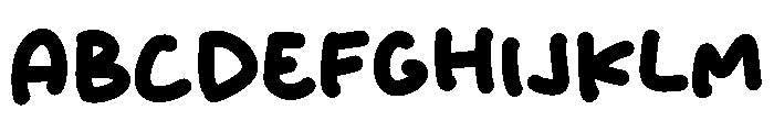 Kids Word Font UPPERCASE