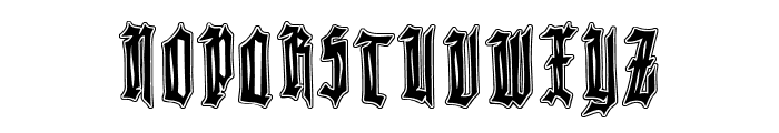 Killer Knight Contour Font UPPERCASE