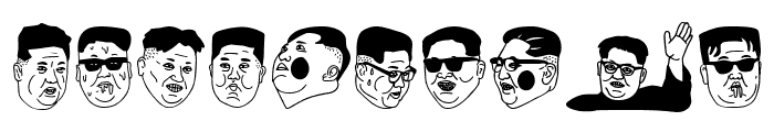 Kim Jong Un Font OTHER CHARS