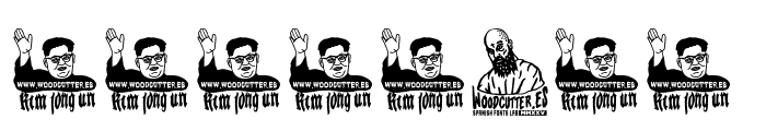 Kim Jong Un Font OTHER CHARS