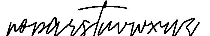 Kimbella Signature Regular Font LOWERCASE