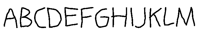 Kindaten Font UPPERCASE