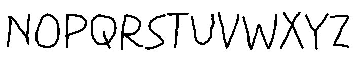 Kindaten Font UPPERCASE