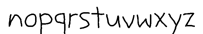 Kindaten Font LOWERCASE