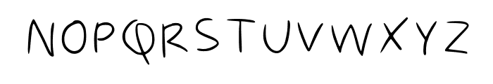 Kindergarten Regular Font UPPERCASE
