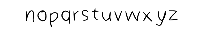 Kindergarten Regular Font LOWERCASE