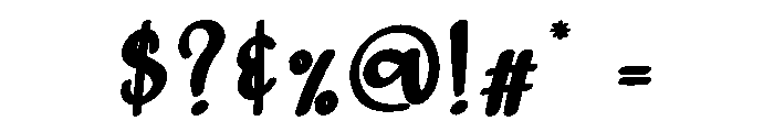 Kindery Font OTHER CHARS