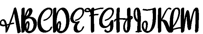 Kindery Font UPPERCASE