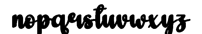 Kindery Font LOWERCASE