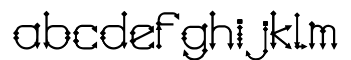 King Arrow Font LOWERCASE