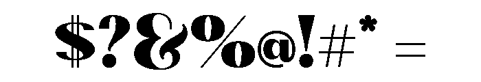 Kingkey Neue Demo Black Font OTHER CHARS