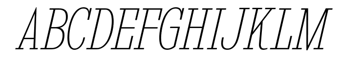 KingsbridgeCdUl-Italic Font UPPERCASE
