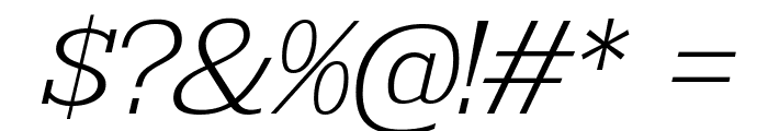 KingsbridgeExEl-Italic Font OTHER CHARS