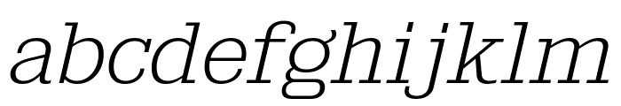 KingsbridgeExEl-Italic Font LOWERCASE
