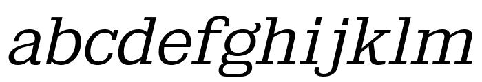 KingsbridgeExLt-Italic Font LOWERCASE