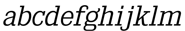 KingsbridgeLt-Italic Font LOWERCASE