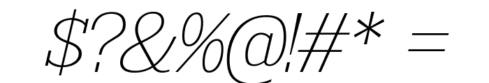 KingsbridgeUl-Italic Font OTHER CHARS