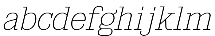 KingsbridgeUl-Italic Font LOWERCASE