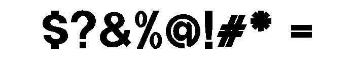 Kingsley Free Regular Font OTHER CHARS