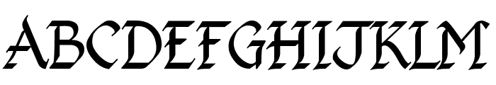 Kingthings Calligraphica Light Font UPPERCASE