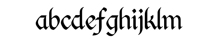 Kingthings Calligraphica Light Font LOWERCASE