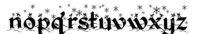 Kingthings Christmas Font LOWERCASE