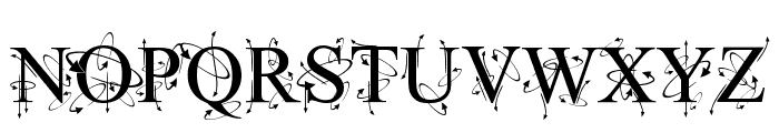 Kingthings Frontwards Font UPPERCASE