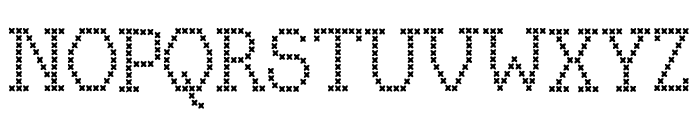 Kingthings Xstitch Font UPPERCASE