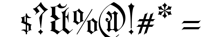 Kirchen-Gotisch Font OTHER CHARS
