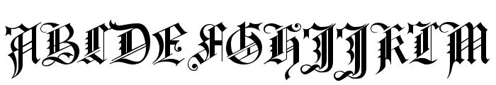Kirchen-Gotisch Font UPPERCASE