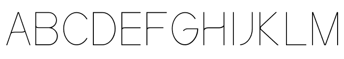 Kirvy-Thin Font UPPERCASE
