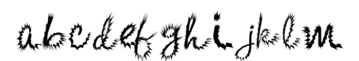 Kishore-Distort Font LOWERCASE