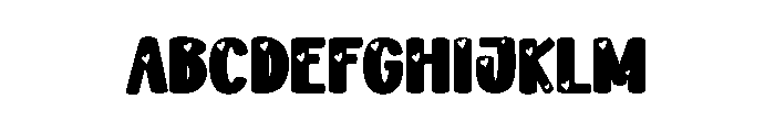 Kiss Love Font UPPERCASE