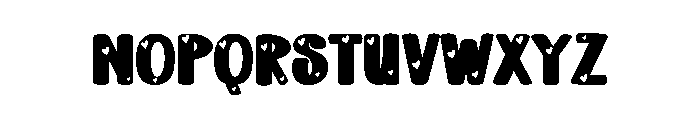 Kiss Love Font UPPERCASE