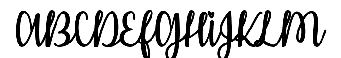 Kiss Me or Not Font UPPERCASE