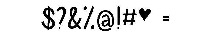 Kissing Season Font OTHER CHARS