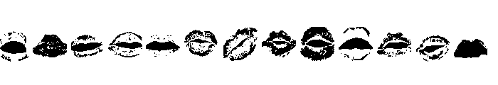 Kisstell Regular Font UPPERCASE