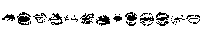 Kisstell Regular Font UPPERCASE