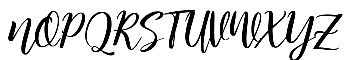 Kitahara Script Font UPPERCASE