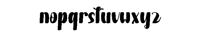 Kitchen Cabinet Font LOWERCASE